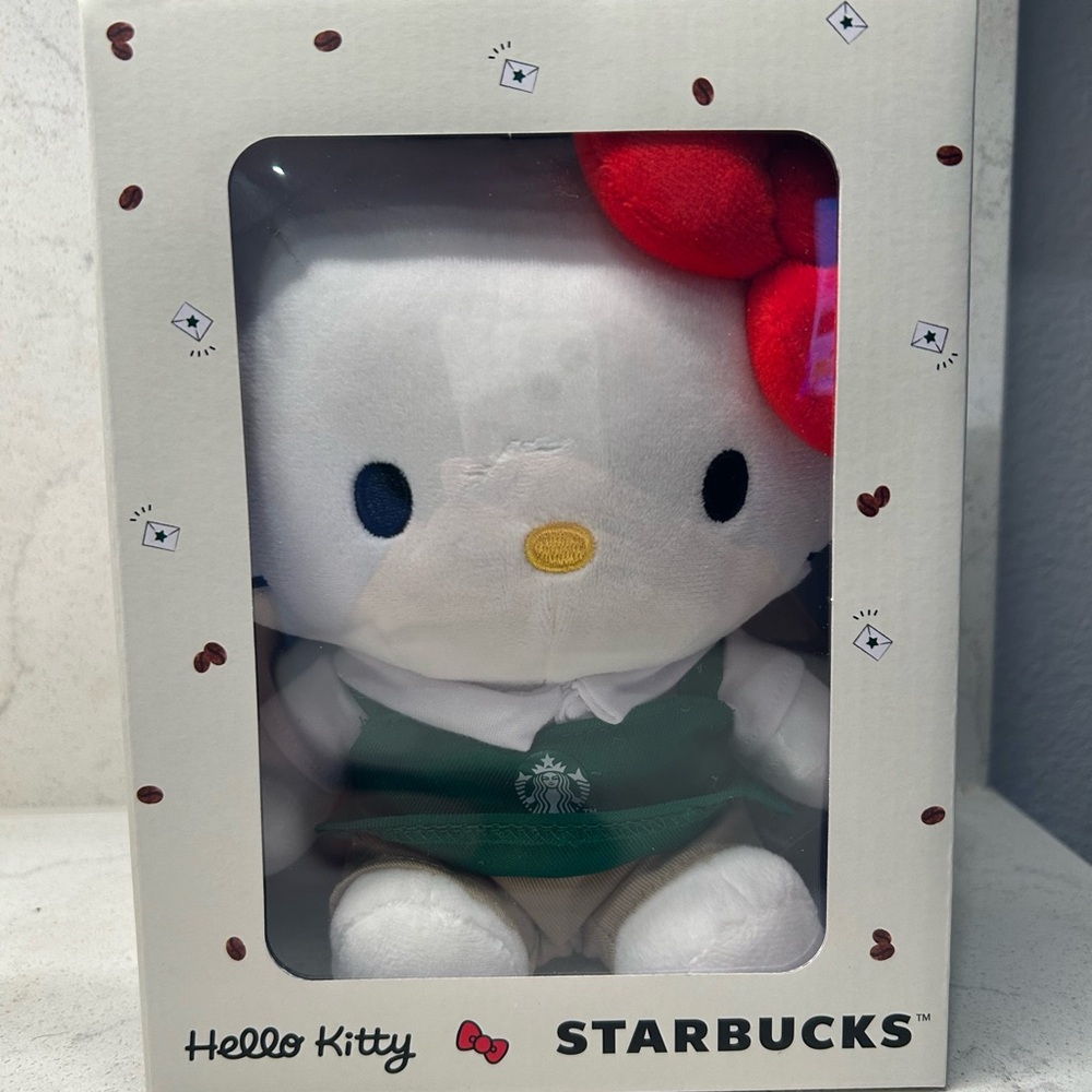 Hello Kitty x Starbucks plush toy